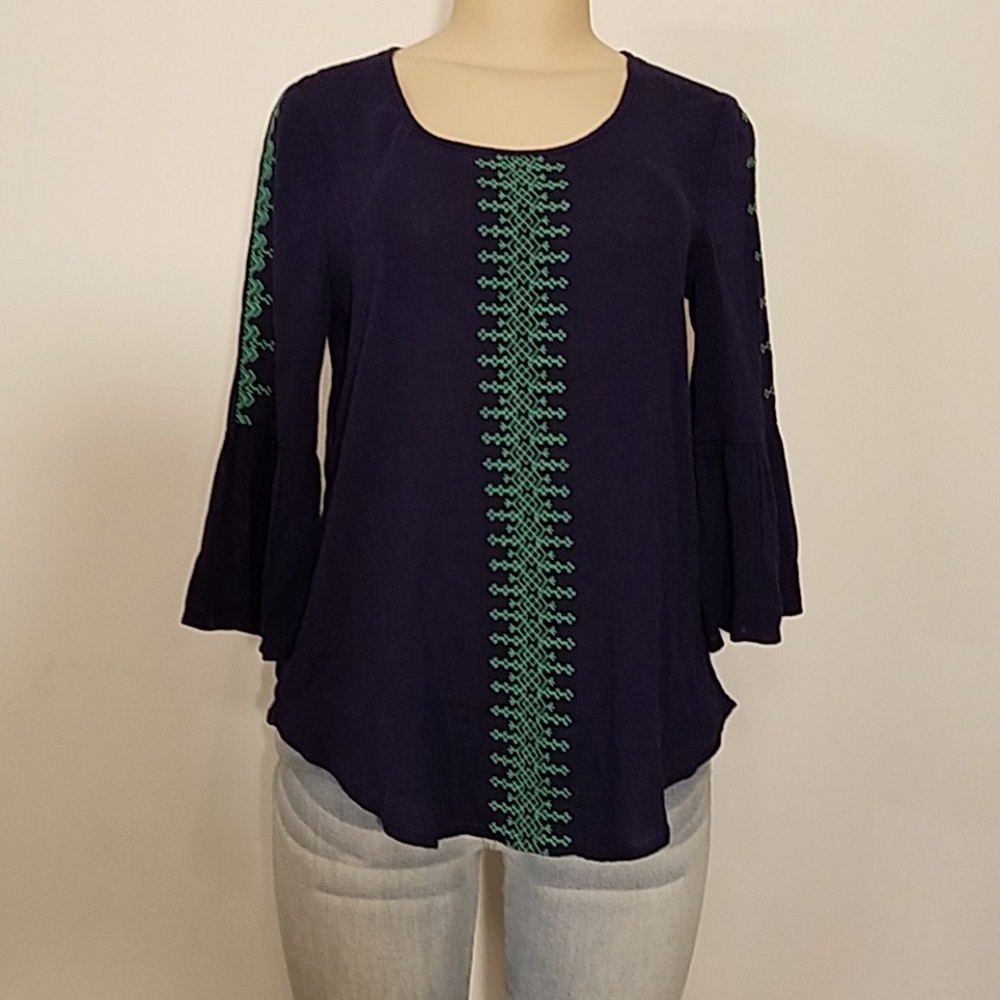 new tag red camel three quarter sleeve top size S